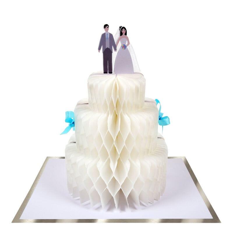 Gâteau de mariage - Carte double 3D Meri Meri